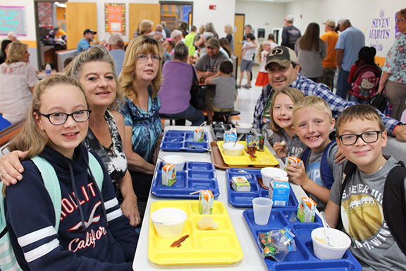 Grandparents visit Brown
